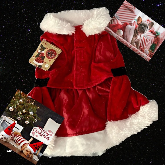 Mrs. Claus Dog Christmas Dress - Picture 3 of 3